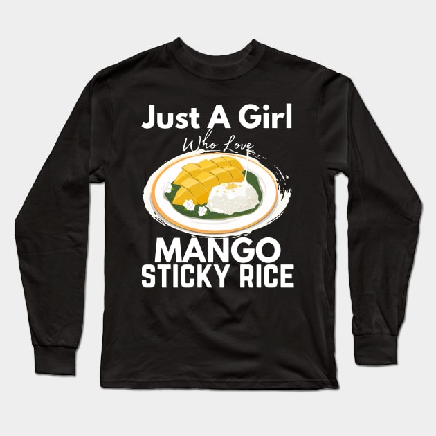 Mango Sticky Rice Milli Thailand Summer Food Lover I Lover Thailand Long Sleeve T-Shirt by Johner_Clerk_Design